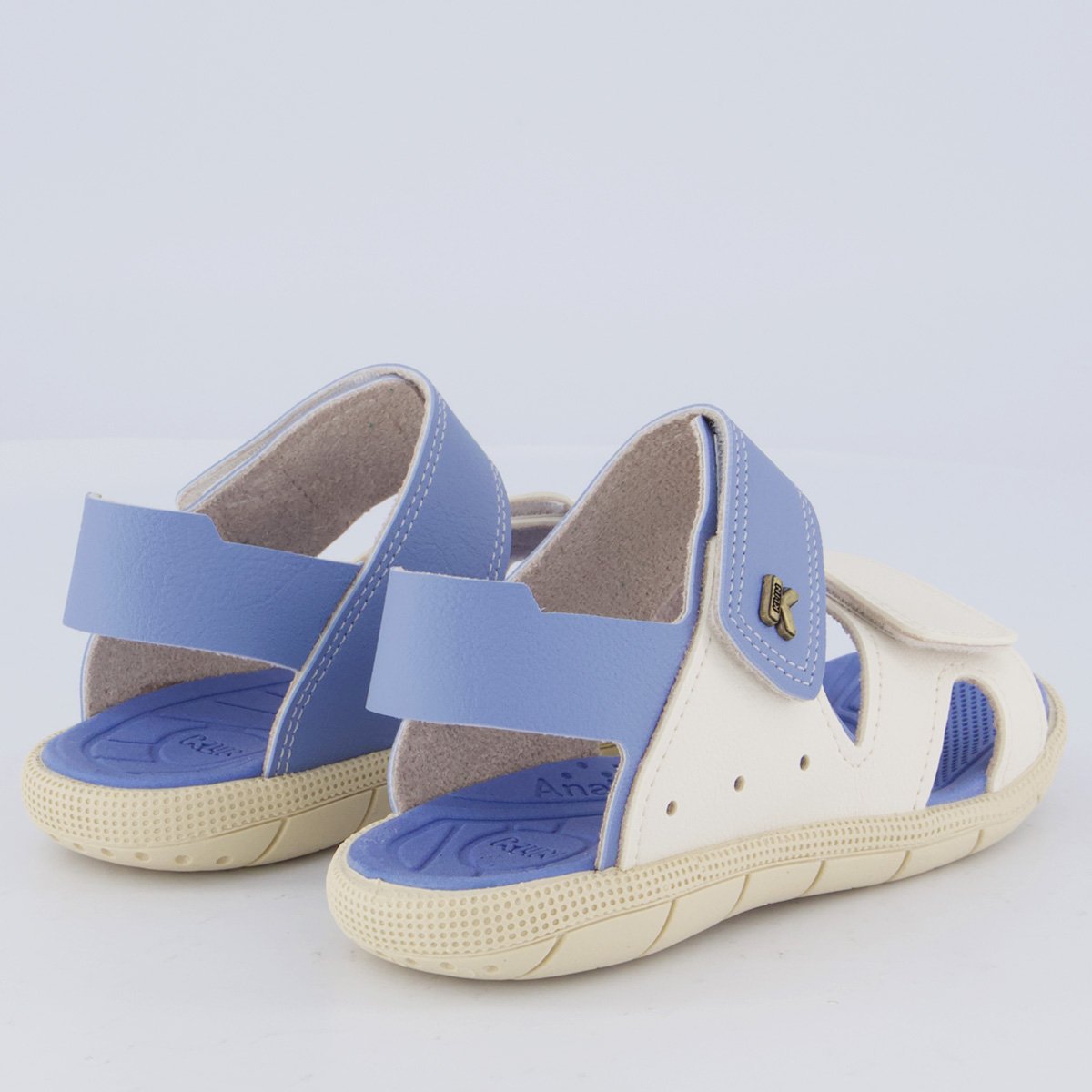 Papete Klin Tic Tac Infantil Off White e Azul Azul/Branco 3
