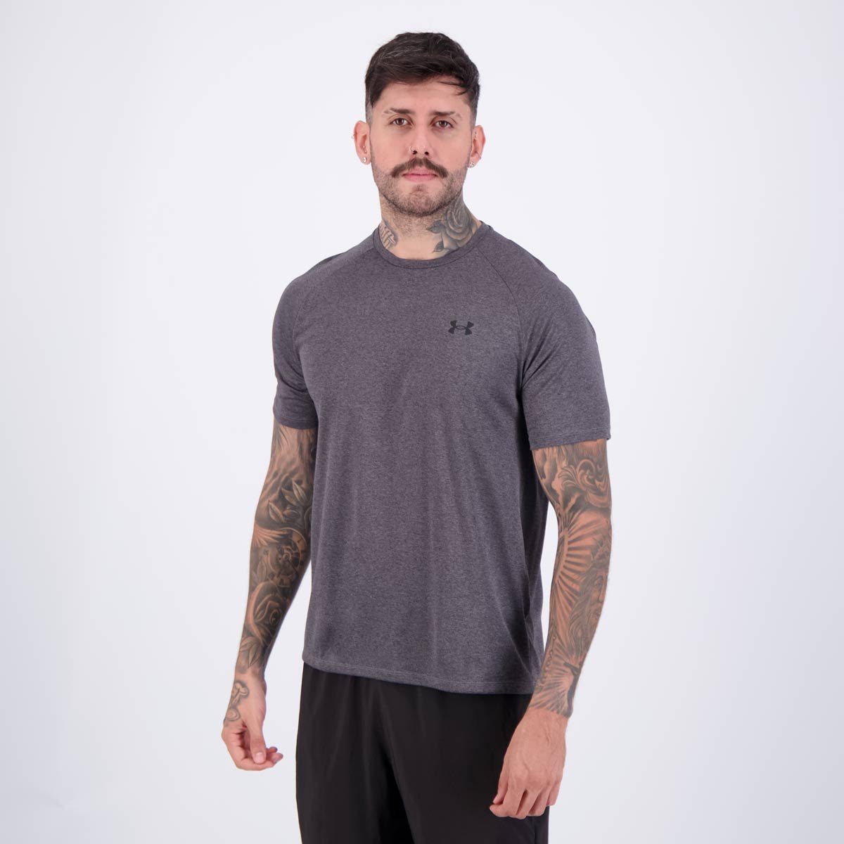 Camiseta Under Armour Tech 2.0 SS Cinza Cinza 3