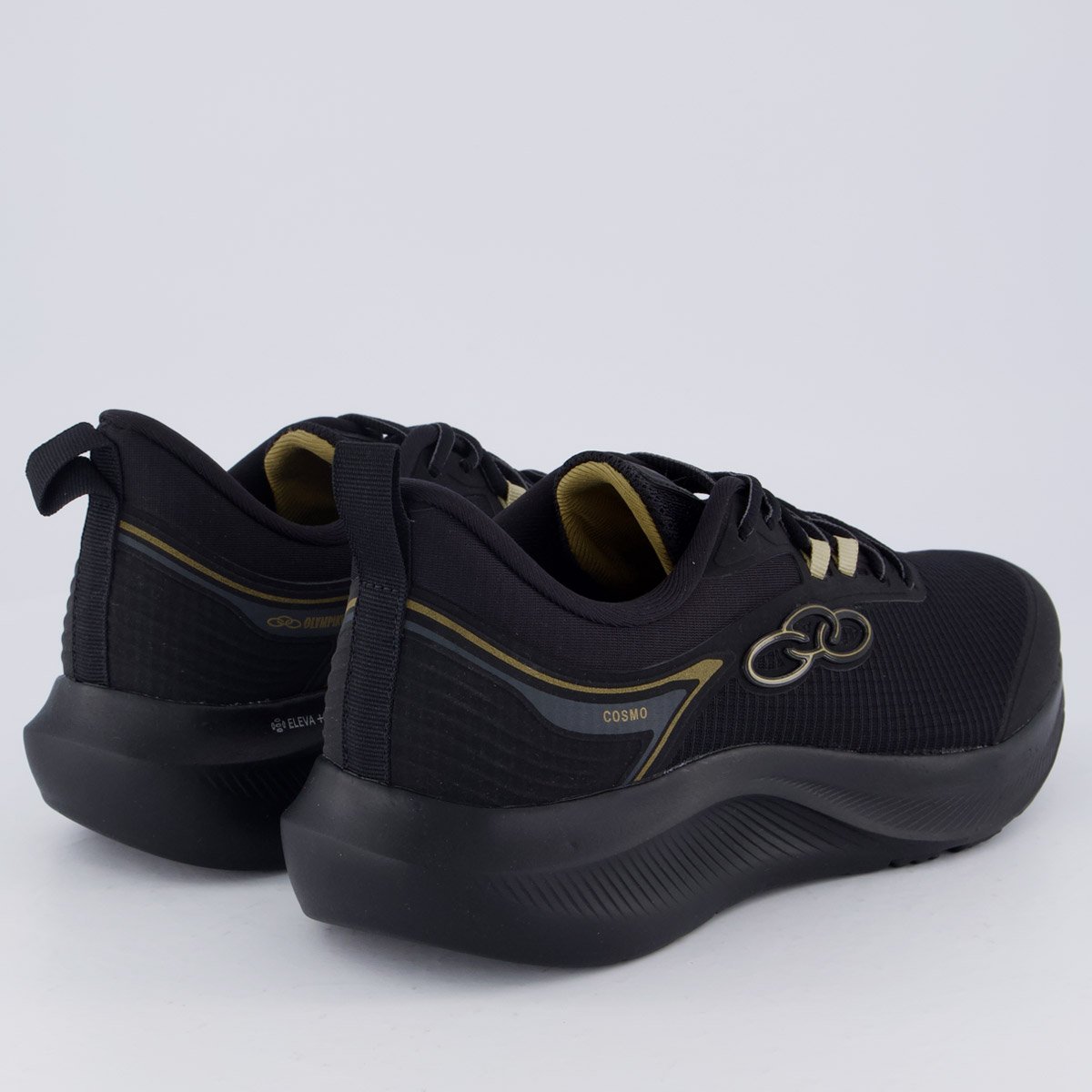 Tênis Olympikus Cosmo Preto e Dourado Preto 3
