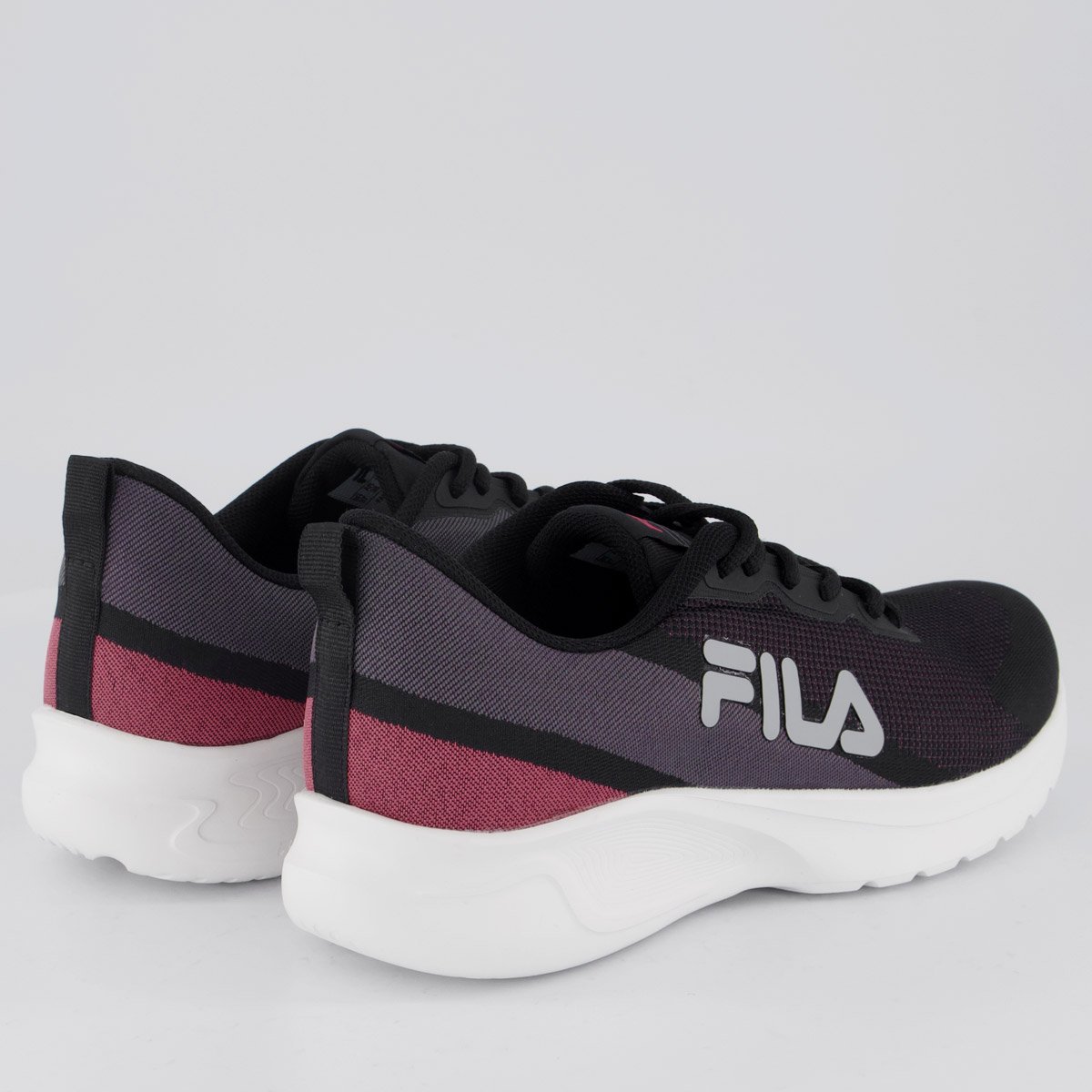 Tênis Fila Vector Feminino Preto e Grafite Preto 3