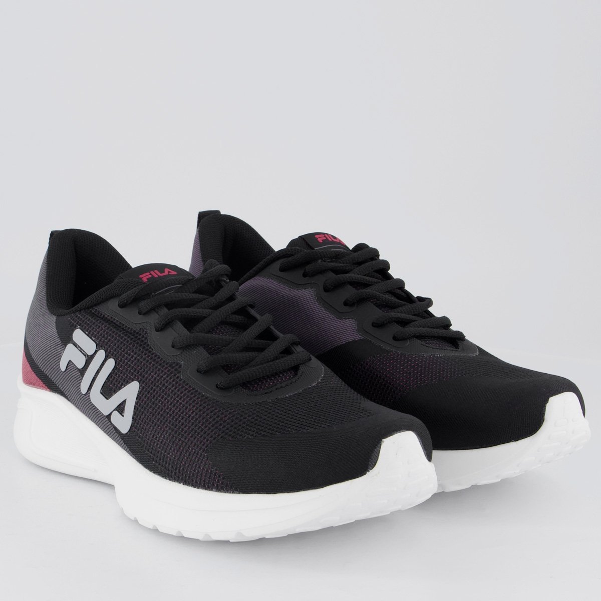 Tênis Fila Vector Feminino Preto e Grafite Preto 2