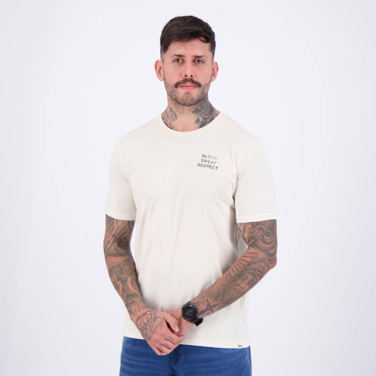 Camisa Under Armour Payoff SS Off White White 3