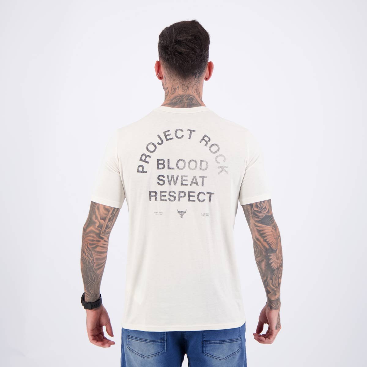 Camisa Under Armour Payoff SS Off White White 4