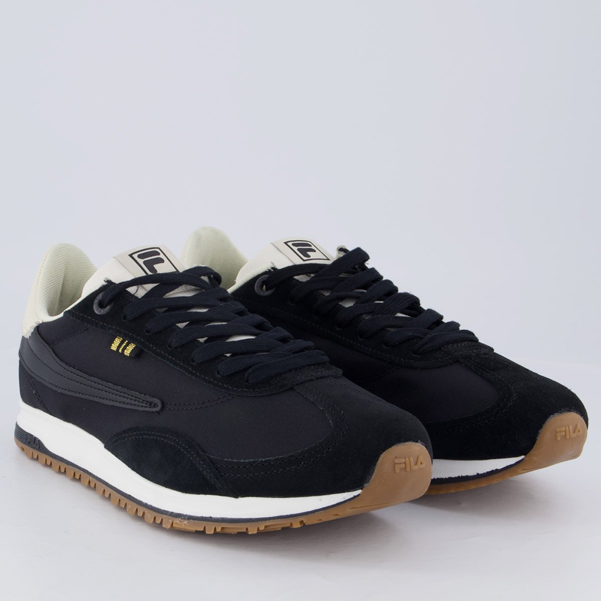 Tênis Fila 70 Trainer Preto e Bege Preto 2