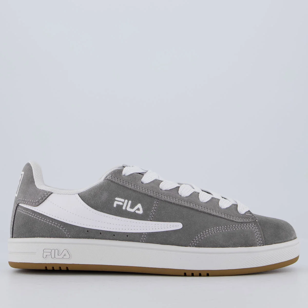 Tênis Fila Court 90 Cinza e Branco Cinza 2