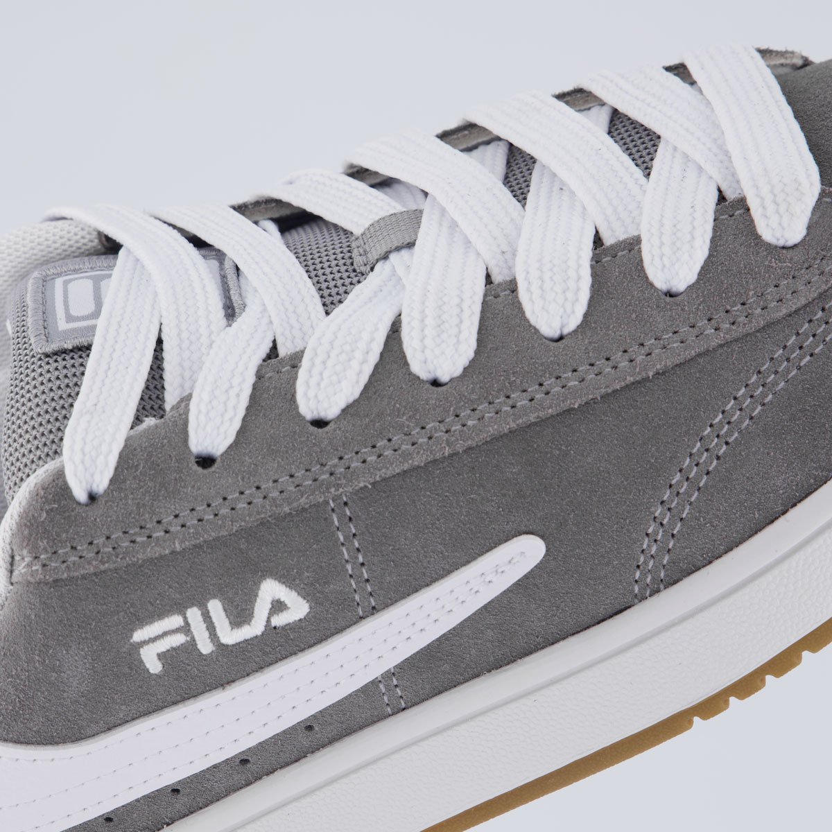 Tênis Fila Court 90 Cinza e Branco Cinza 7