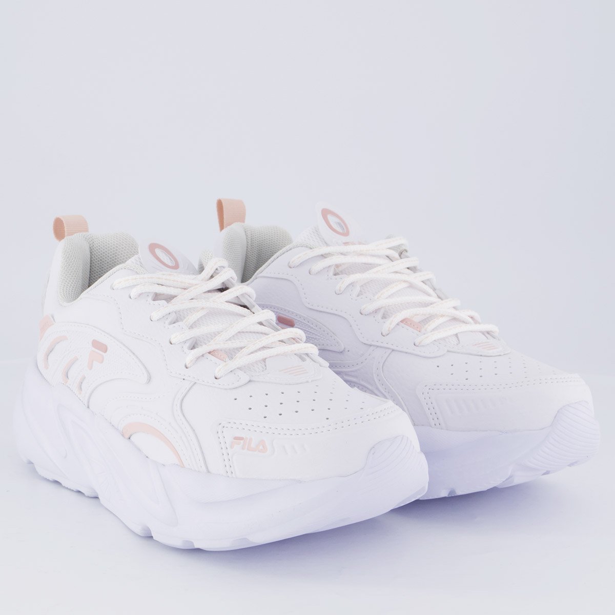 Tênis Fila Street Fit 2 Feminino Branco e Rose Branco 2