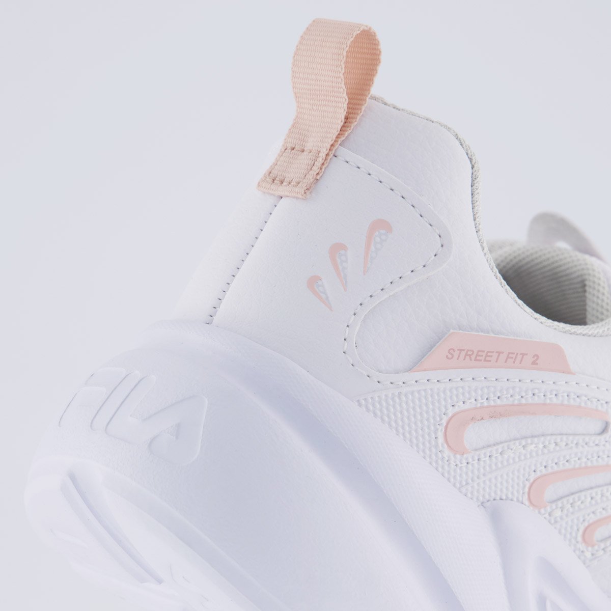 Tênis Fila Street Fit 2 Feminino Branco e Rose Branco 6