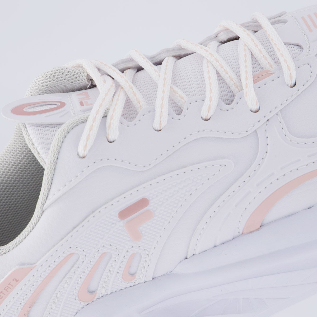 Tênis Fila Street Fit 2 Feminino Branco e Rose Branco 7