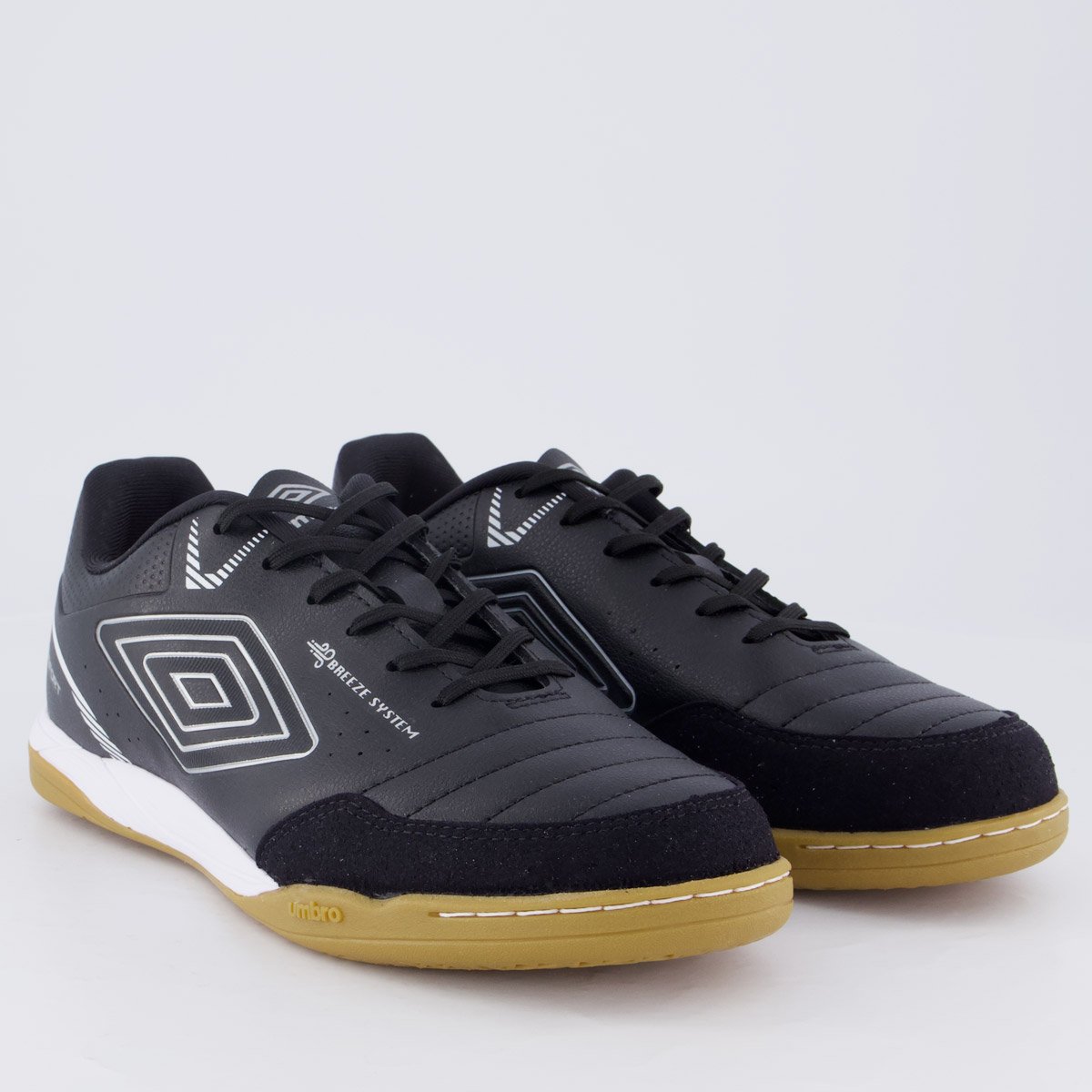 Chuteira Umbro Neo-Comfort Futsal Preta e Prata Preto 2