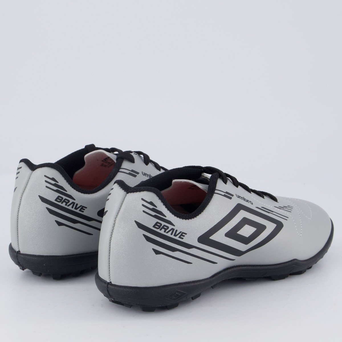 Chuteira Umbro Brave Society Juvenil Cinza Cinza 3