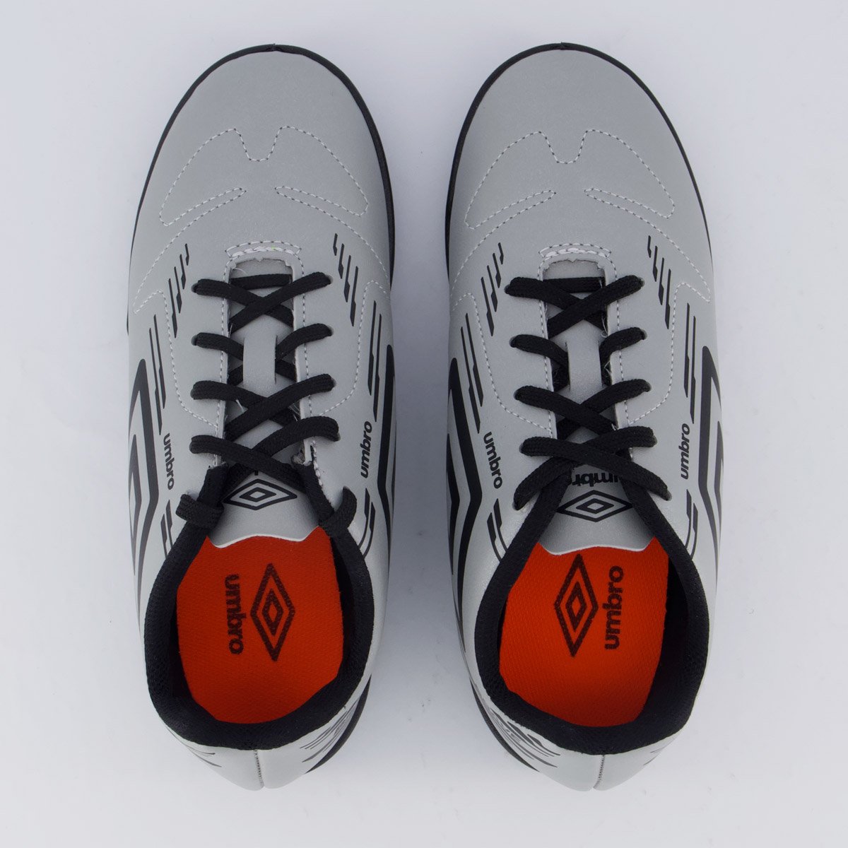 Chuteira Umbro Brave Society Juvenil Cinza Cinza 4