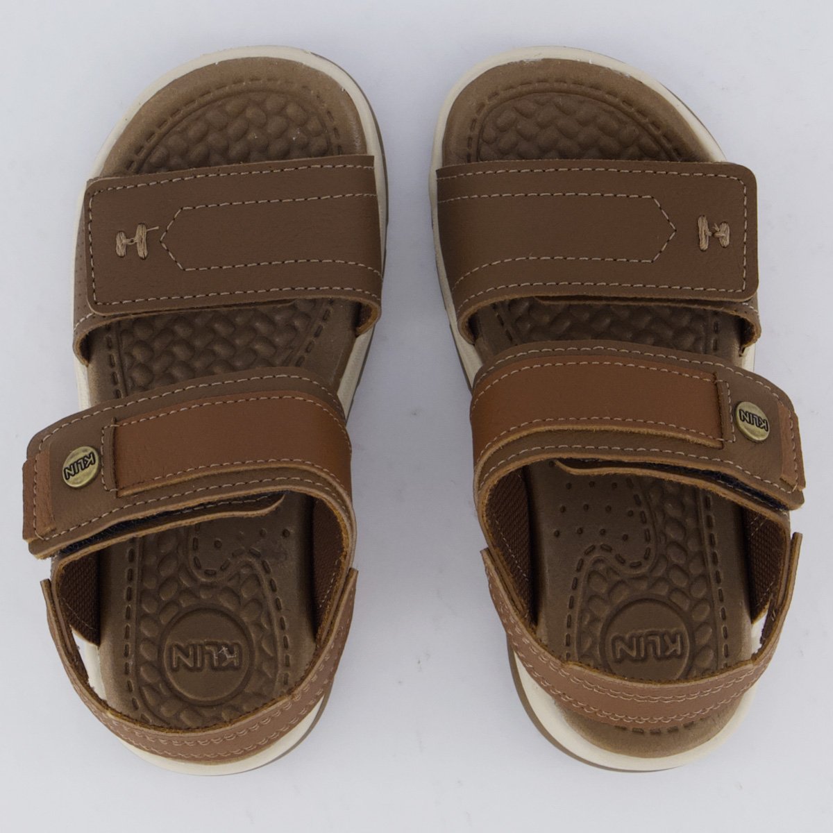 Sandália Klin Line Play Infantil Marrom e Cinza Marrom 4