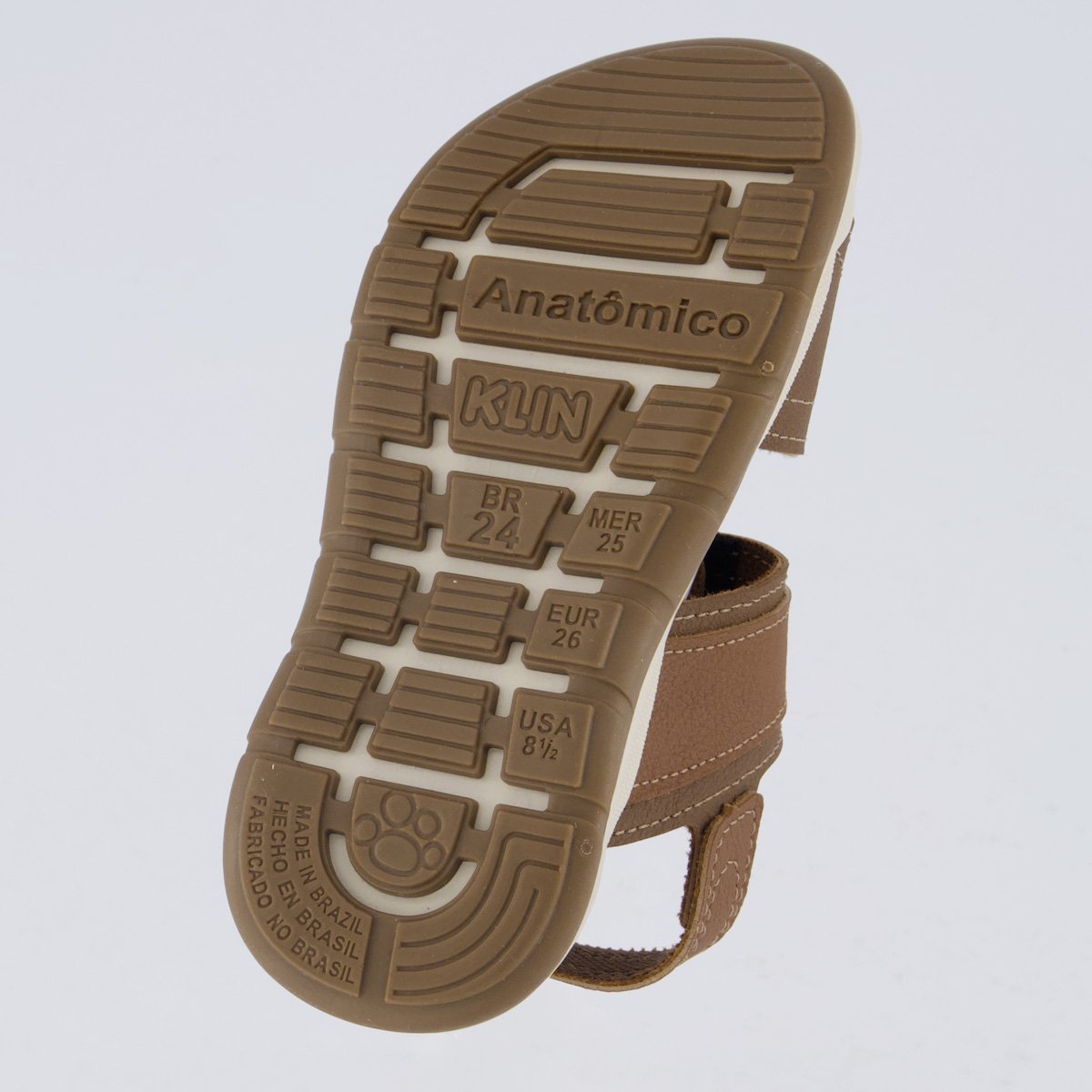 Sandália Klin Line Play Infantil Marrom e Cinza Marrom 5