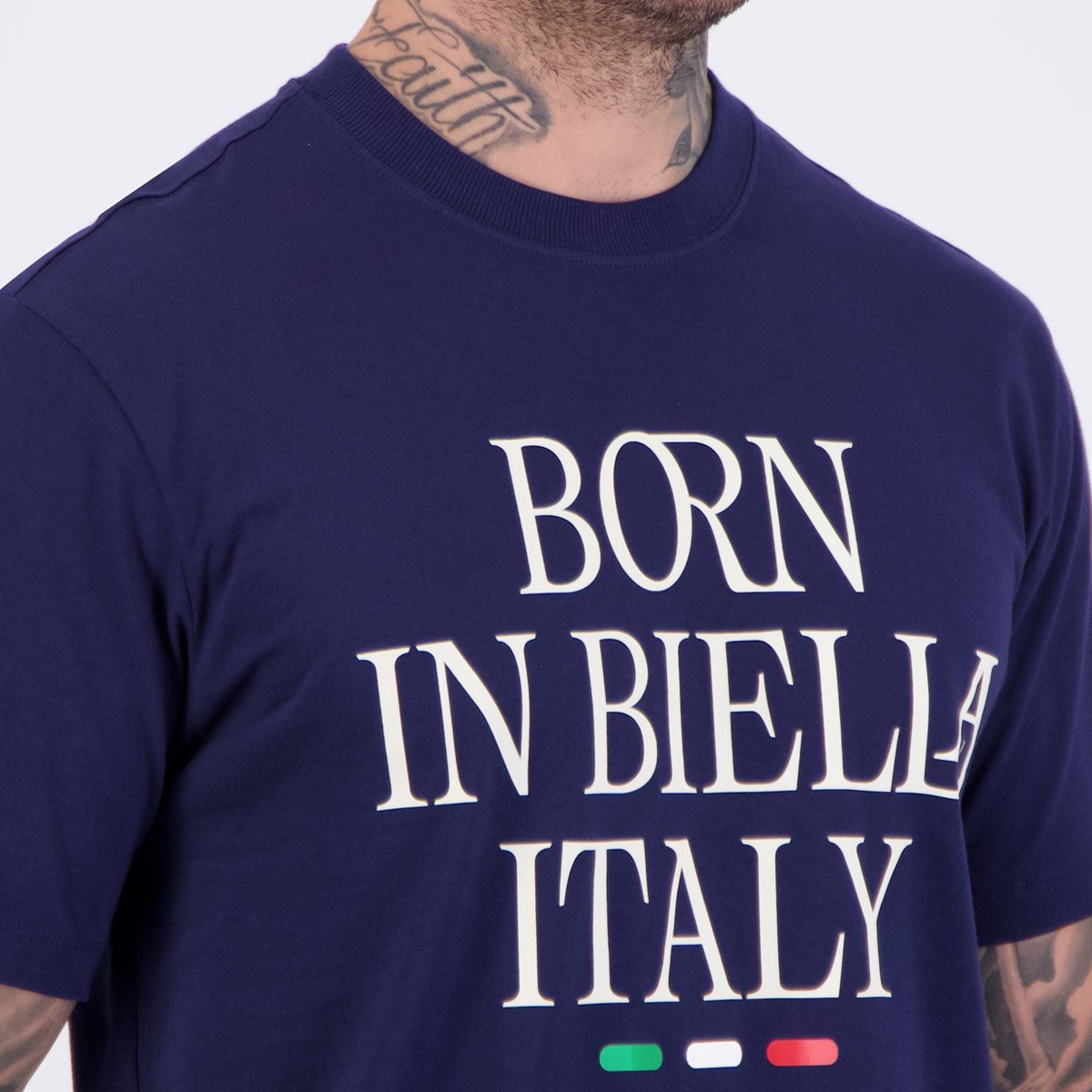 Camiseta Fila Comfort Born In Biella Marinho Marinho 5