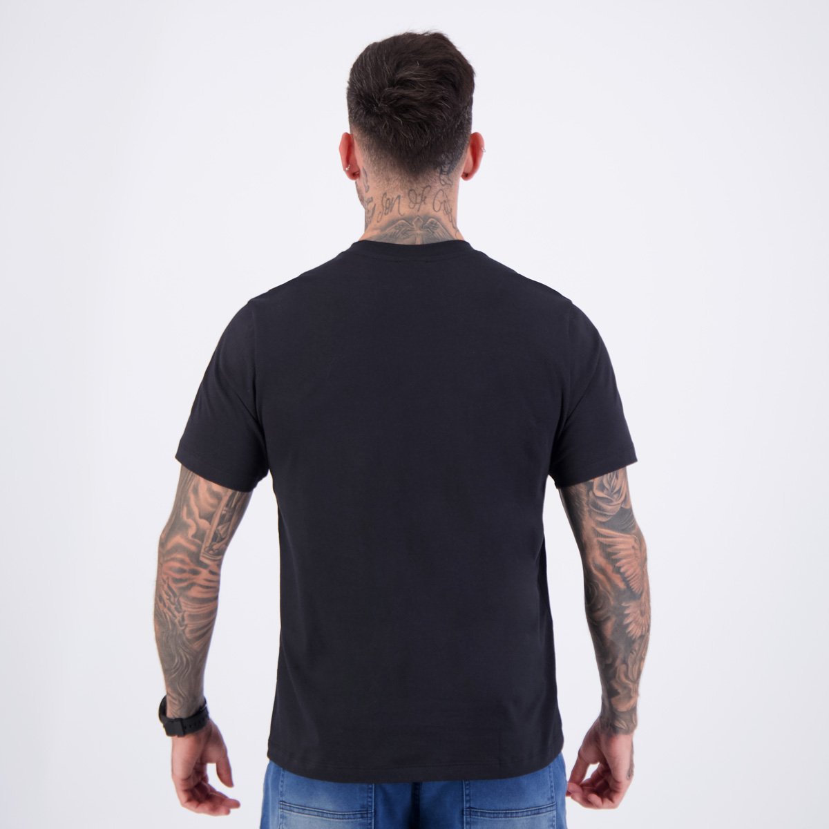 Camiseta Fila Regular Italy Preta Preto 4