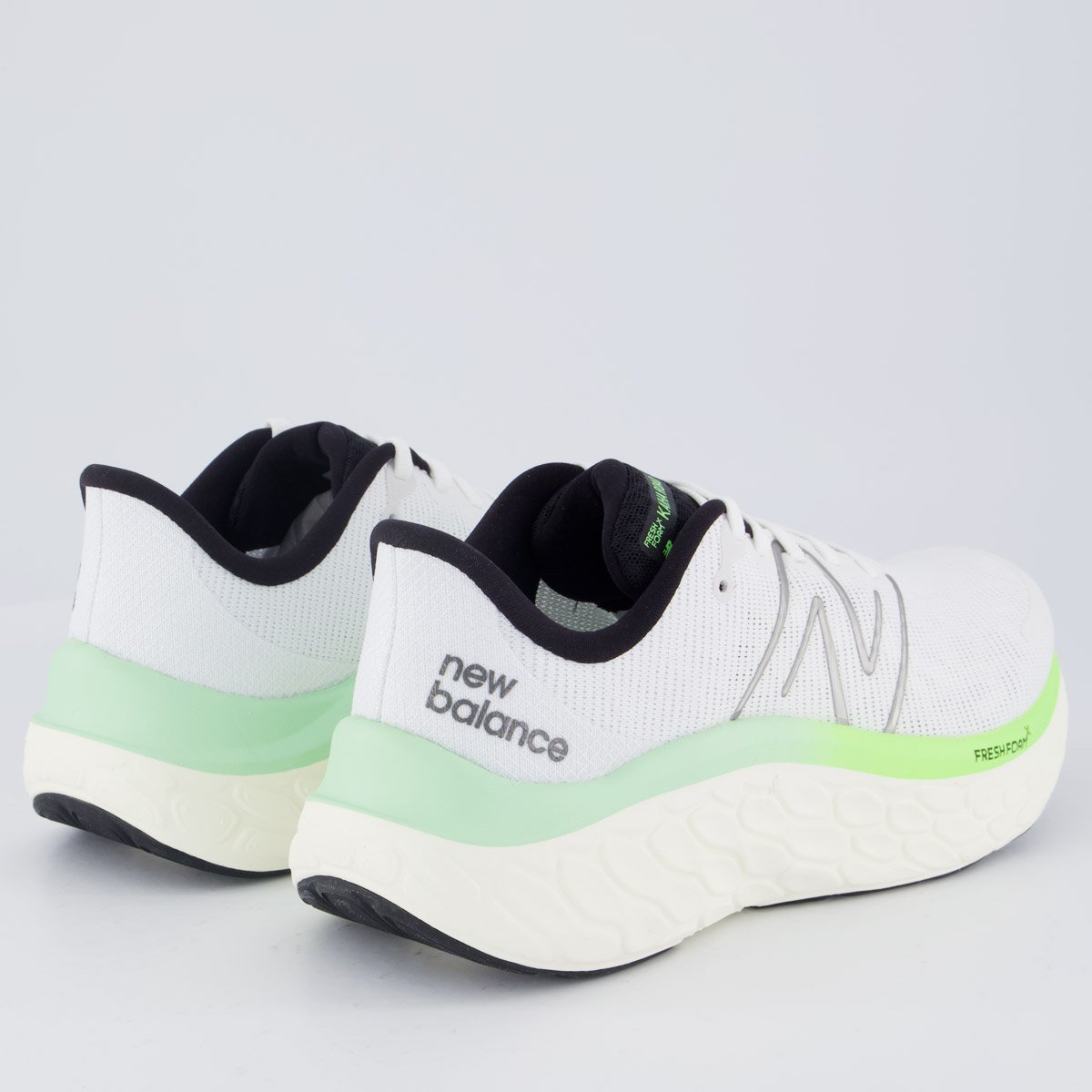 Tênis New Balance Fresh Foam X Kaiha Road Branco e Verde Branco 3