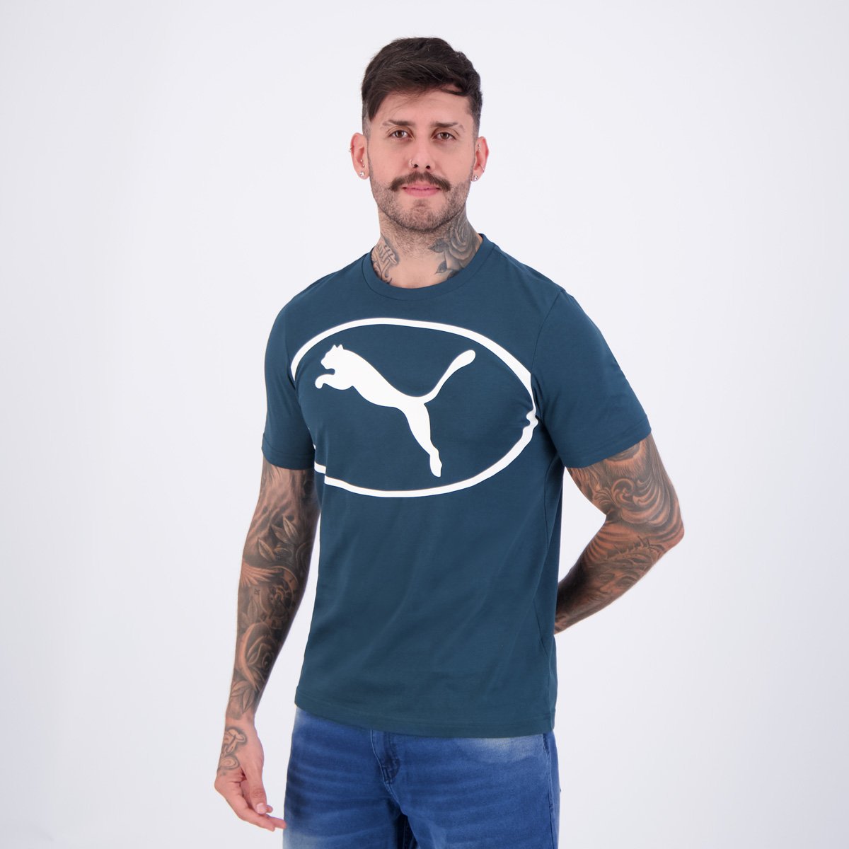 Camiseta Puma Sport Graphic Verde Verde 3