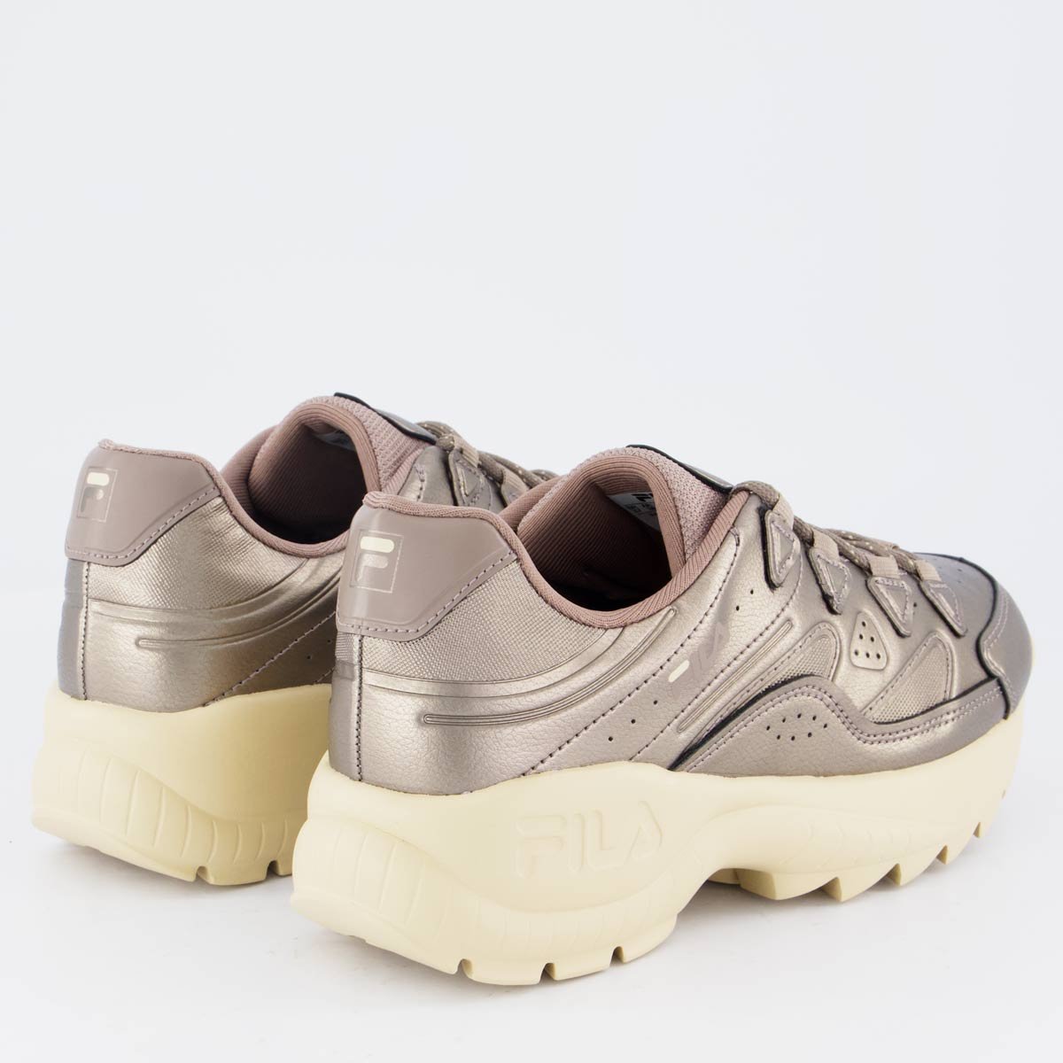 Tênis Fila Evolux Feminino Bege Dourado 3