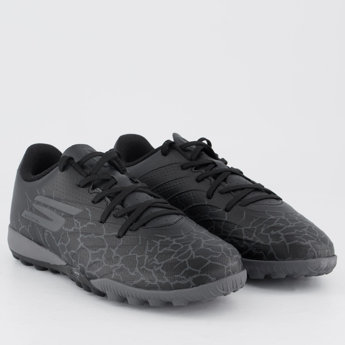 Chuteira Skechers Youth JR Society Preta Infantil Preto 2