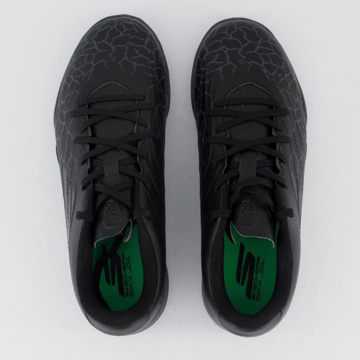 Chuteira Skechers Youth JR Society Preta Infantil Preto 4