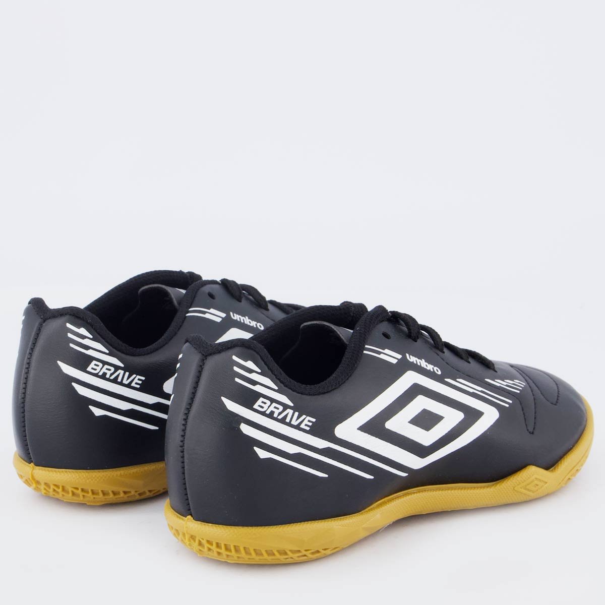 Chuteira Umbro Brave Futsal Juvenil Preta Preto 3