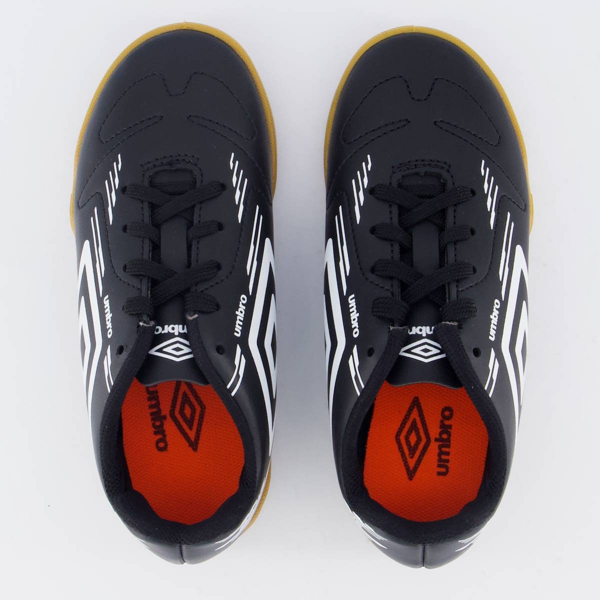 Chuteira Umbro Brave Futsal Juvenil Preta Preto 4