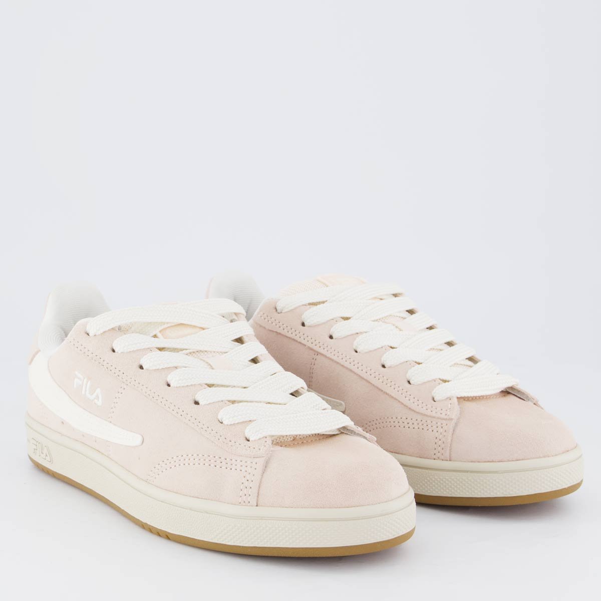 Tênis Fila Court 90 Feminino Rose e Bege Bege 2