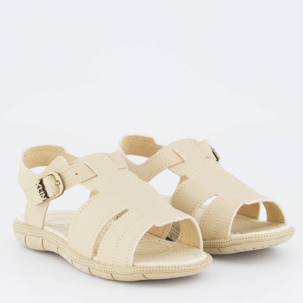 Sandália Klin Tic Tac II Infantil Bege Bege 2