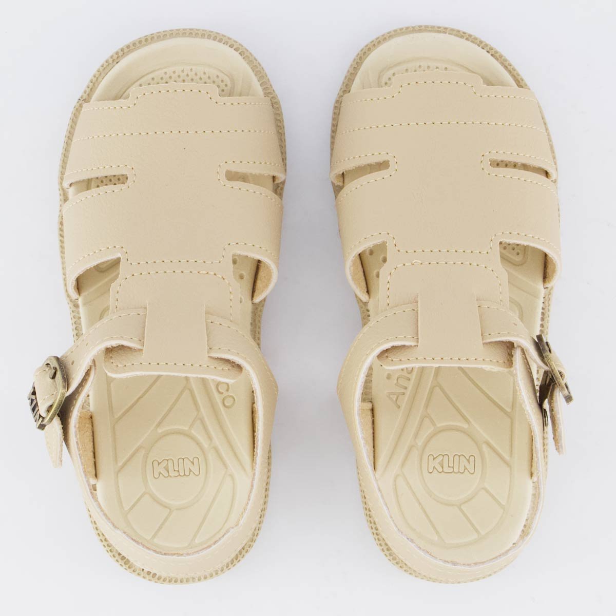 Sandália Klin Tic Tac II Infantil Bege Bege 4