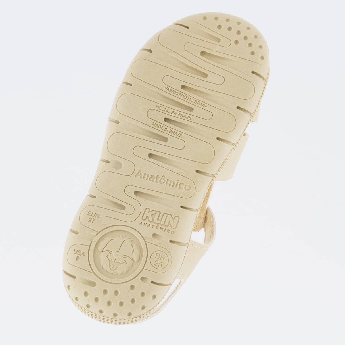 Sandália Klin Tic Tac II Infantil Bege Bege 5
