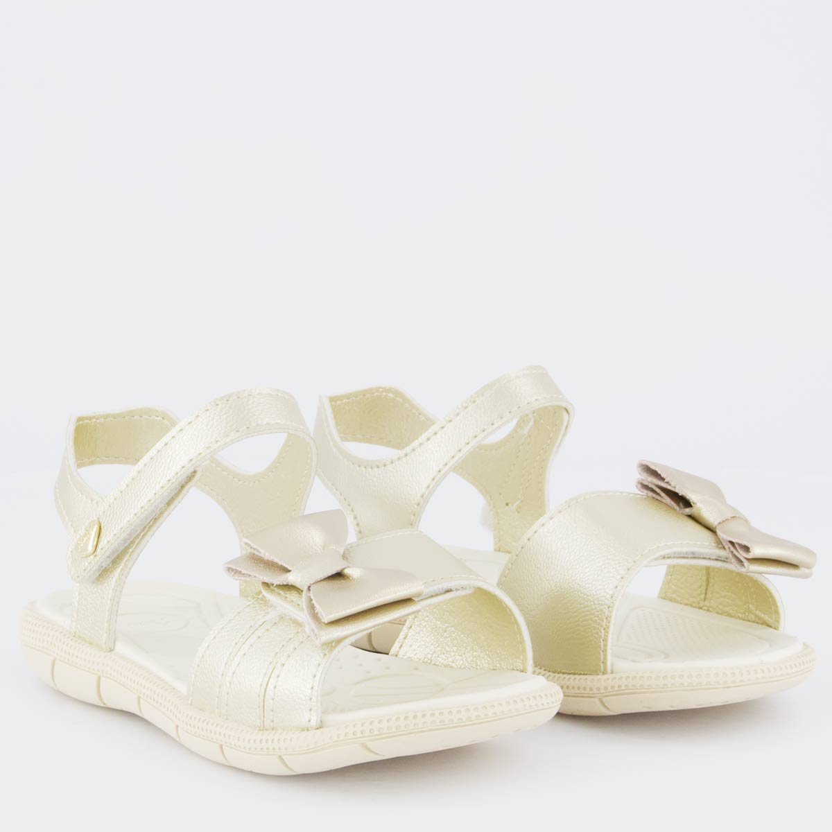 Sandália Klin Tic Tac Infantil Dourada e Branca Dourado 2