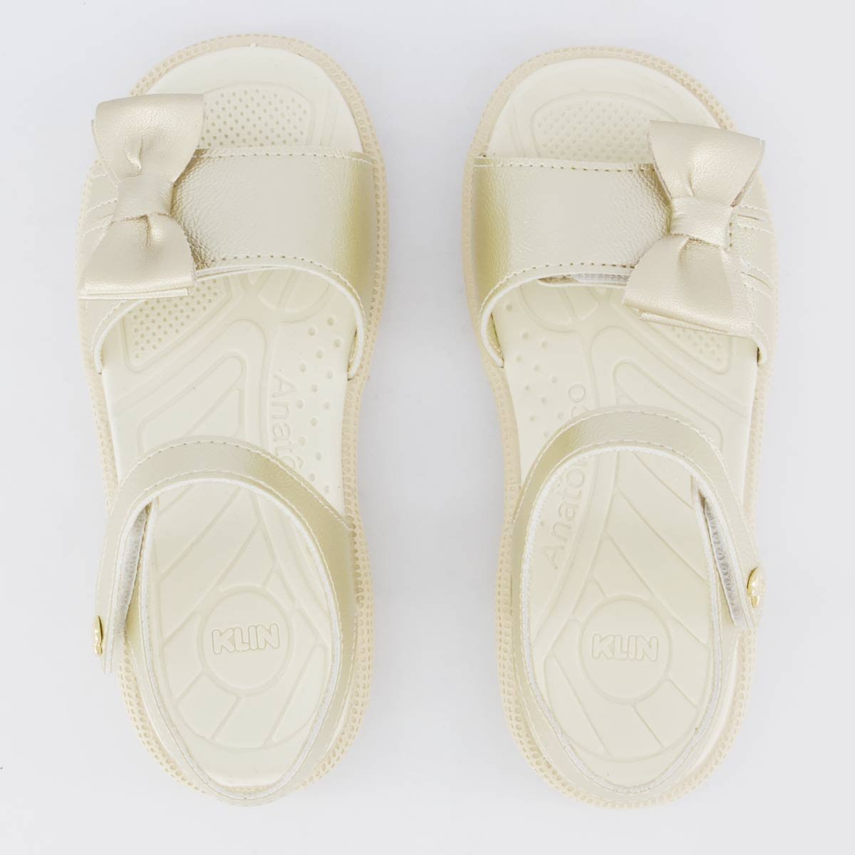 Sandália Klin Tic Tac Infantil Dourada e Branca Dourado 4