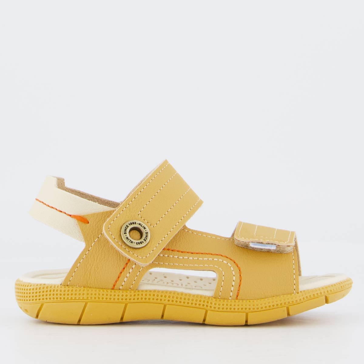 Sandália Klin Tic Tac Infantil Marrom e Bege