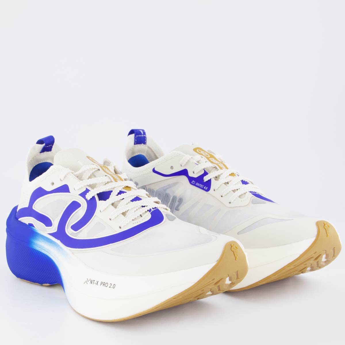 Tênis Olympikus Corre Supra 2 Off White e Azul Branco/Azul