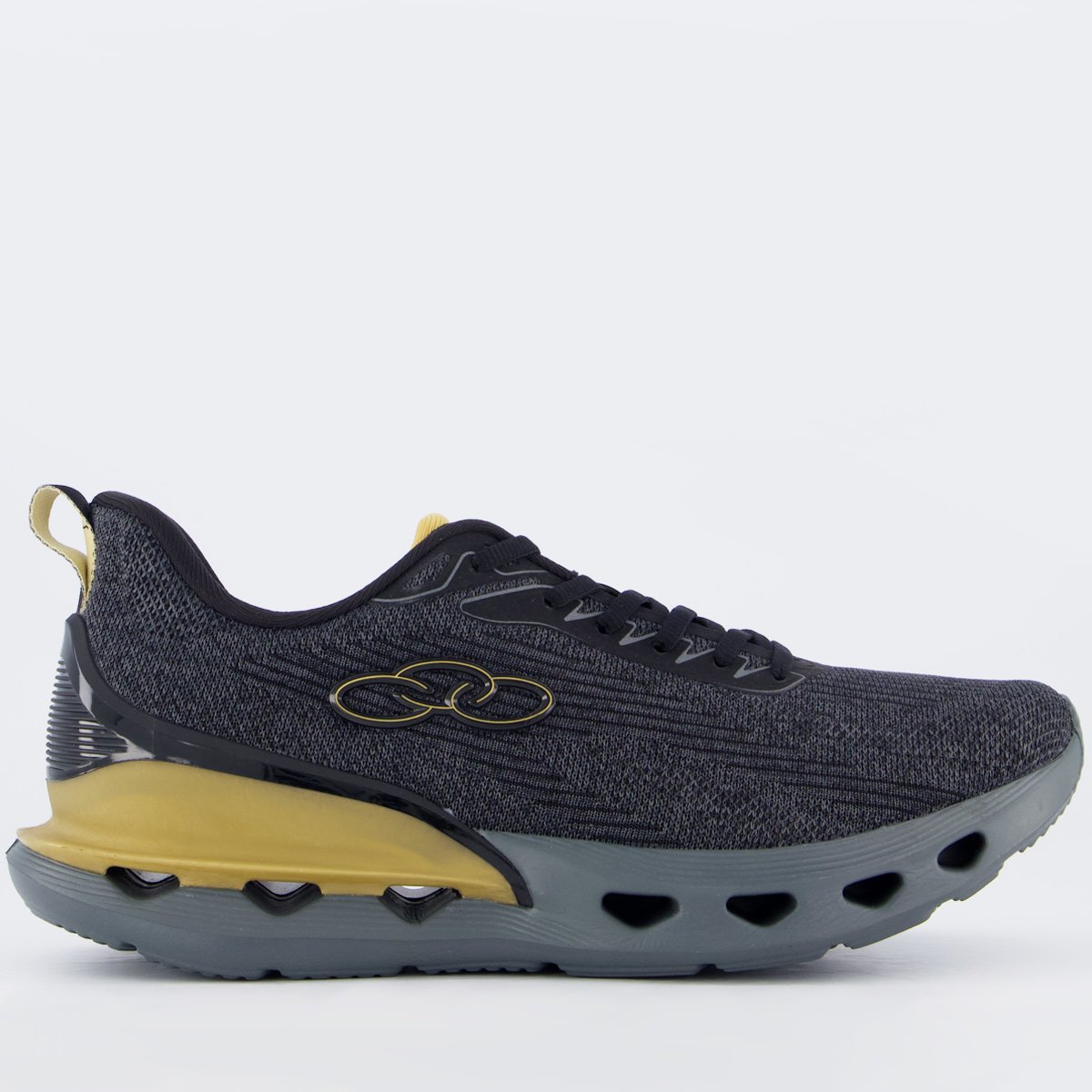 Tênis Olympikus Quartzo Cinza e Dourado