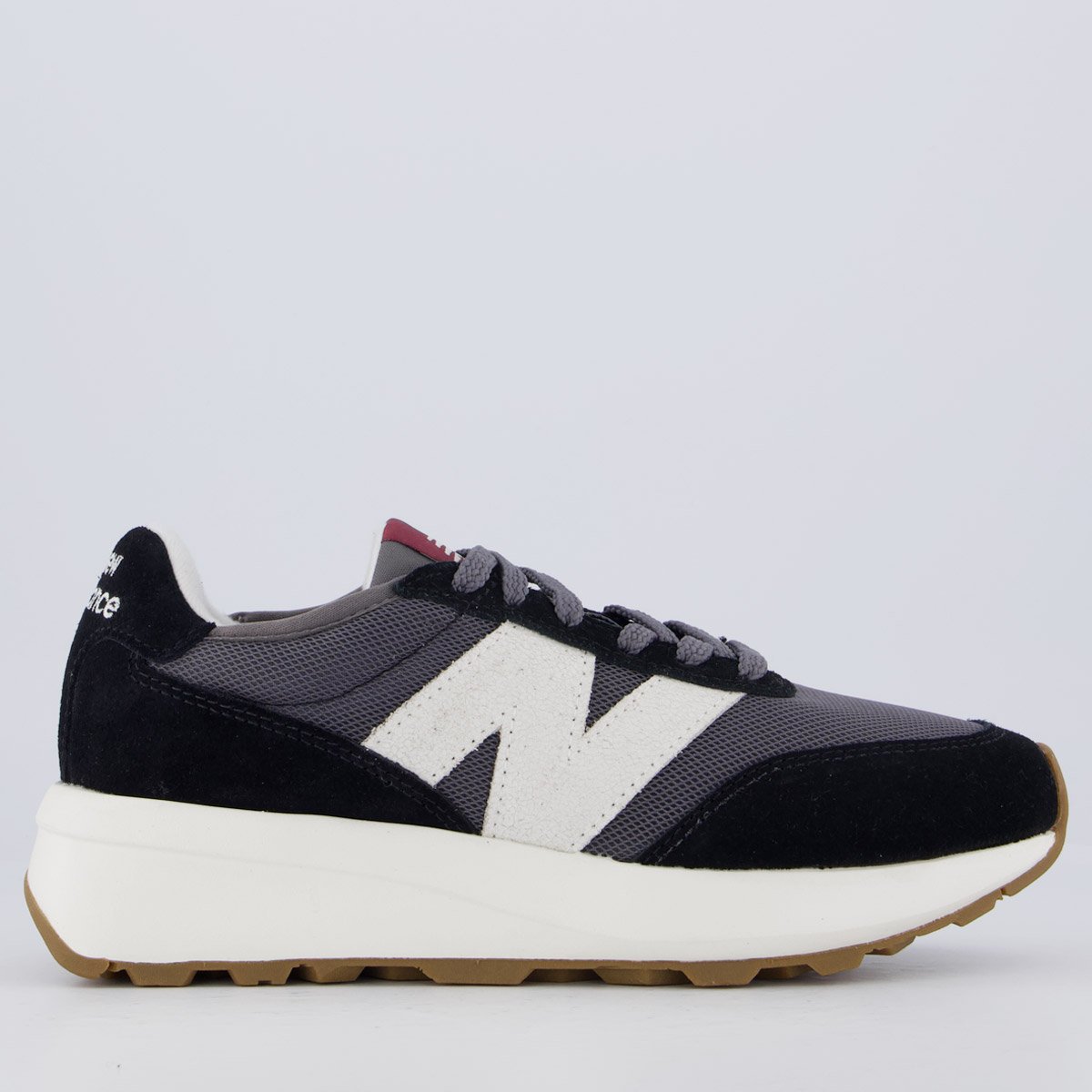 Tênis New Balance 370 V1 Preto Cinza 1