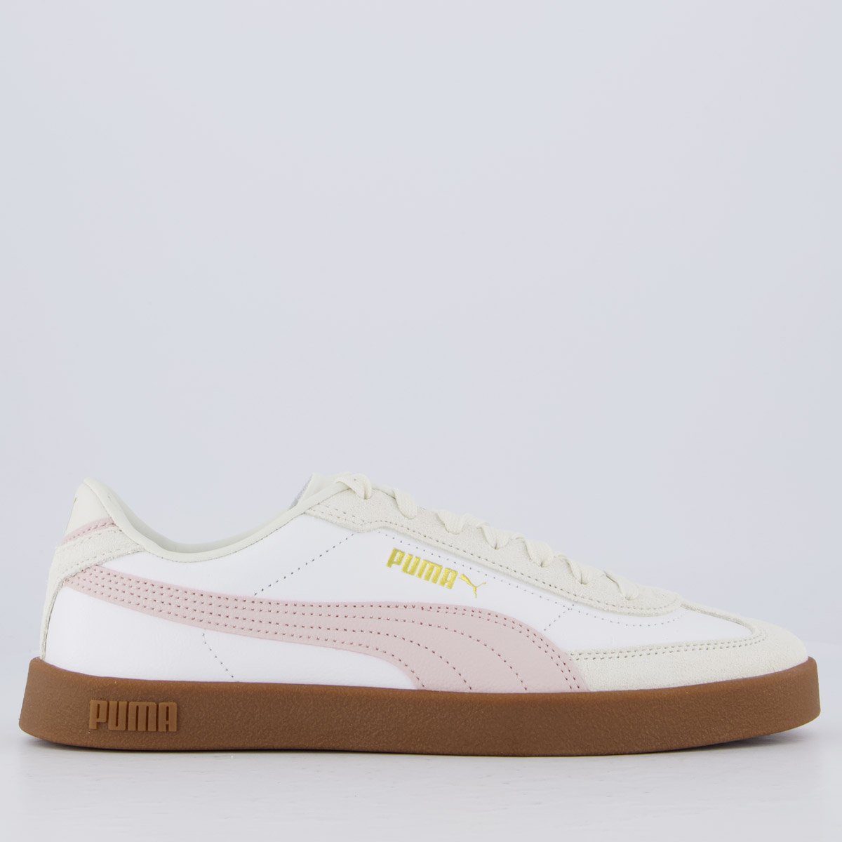 Tênis Puma Club II Feminino Branco e Rosa