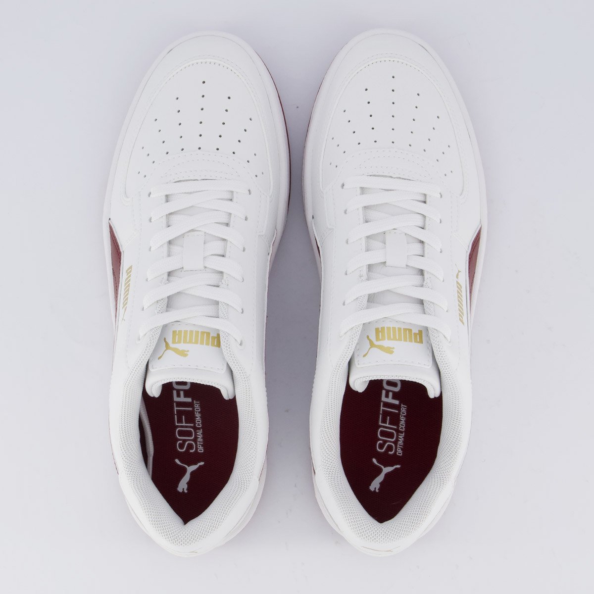 Tênis Puma Caven 2.0 BDP Branco e Vinho Branco/Vinho 4