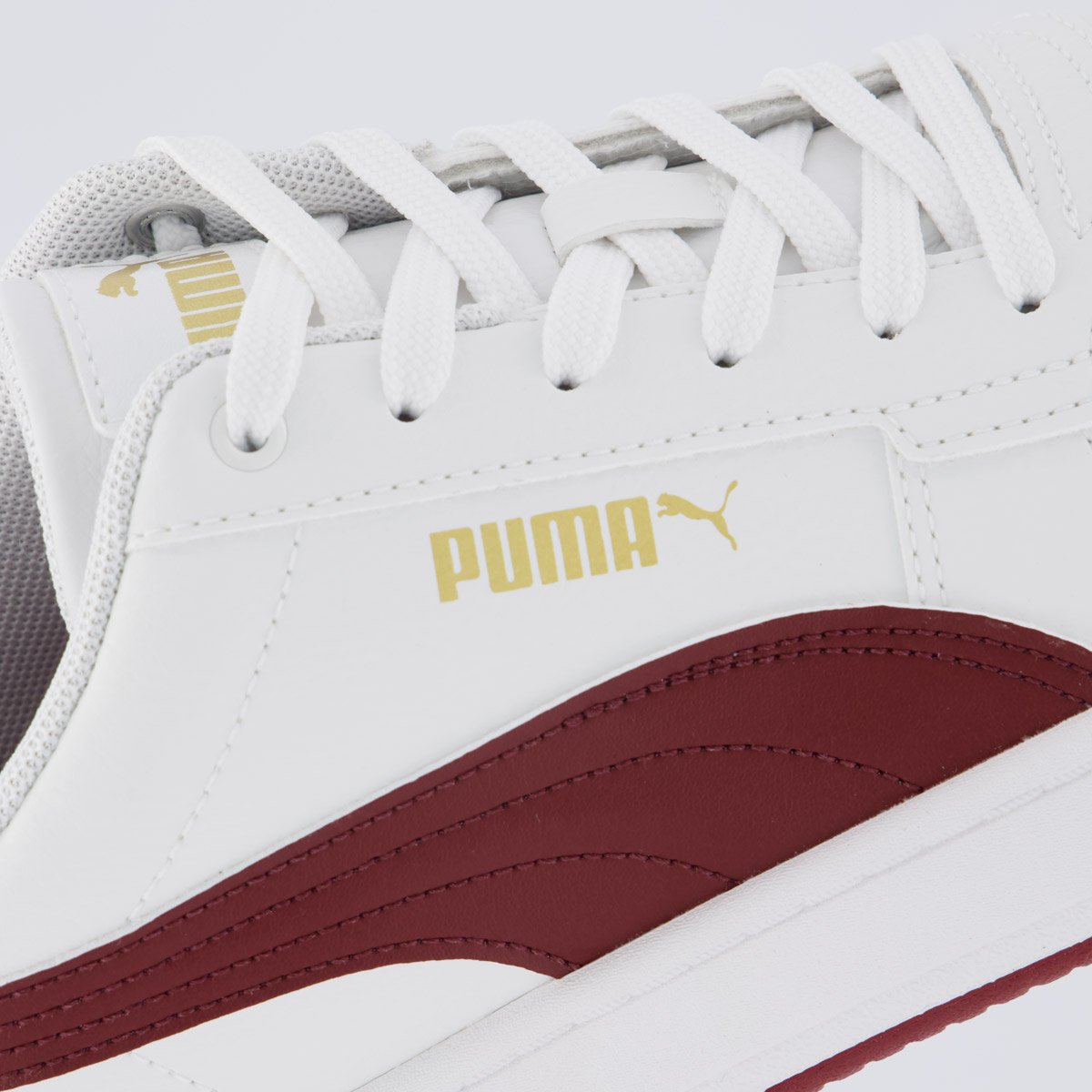 Tênis Puma Caven 2.0 BDP Branco e Vinho Branco/Vinho 7