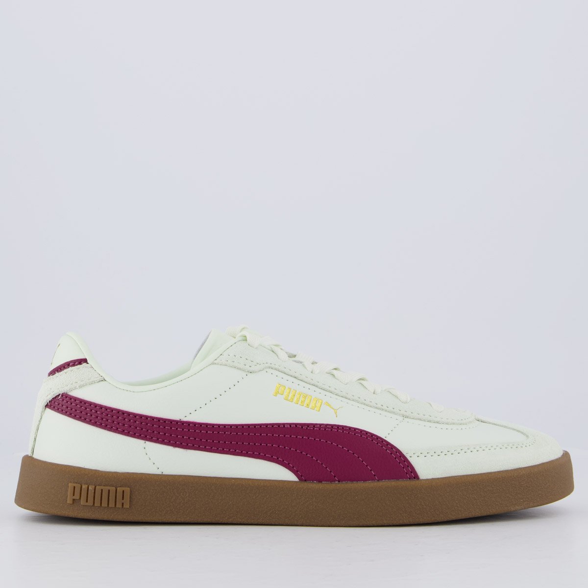 Tênis Puma Club II Feminino Verde e Vinho