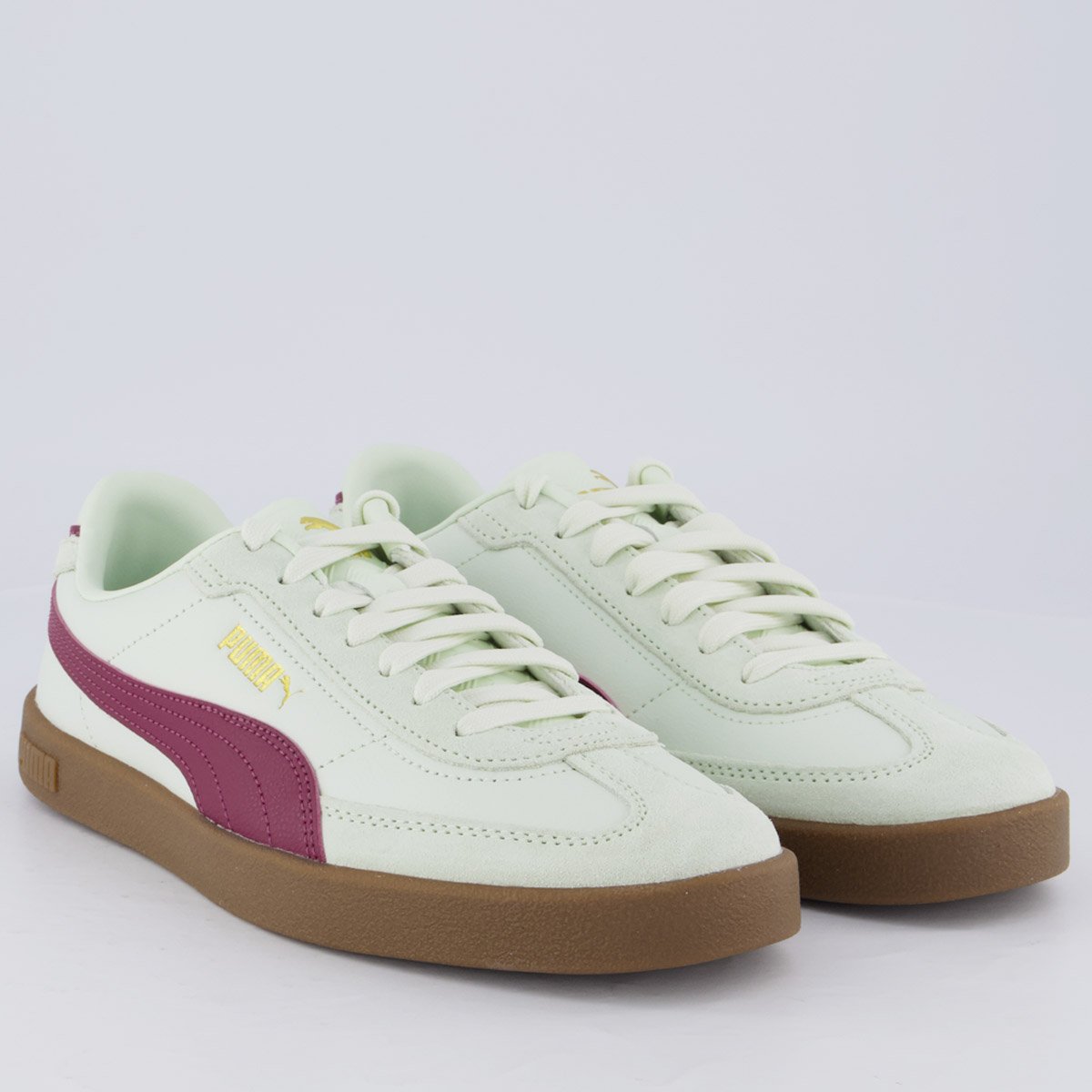 Tênis Puma Club II Feminino Verde e Vinho Verde/Vinho 2