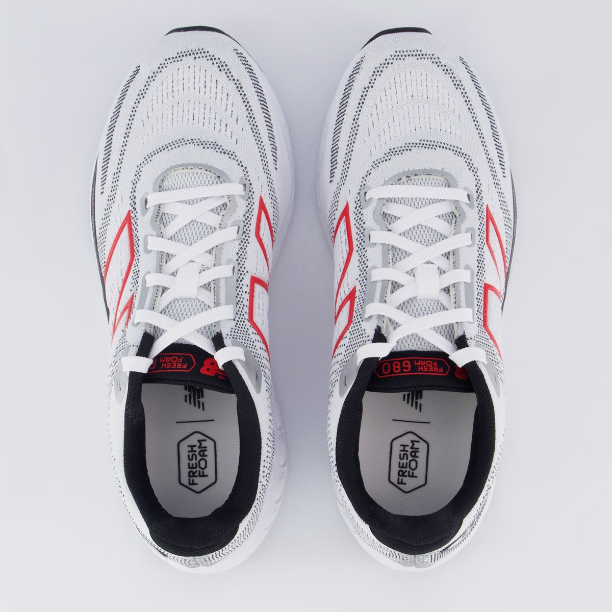Tênis New Balance Fresh Foam 680 V8 Branco Branco 4