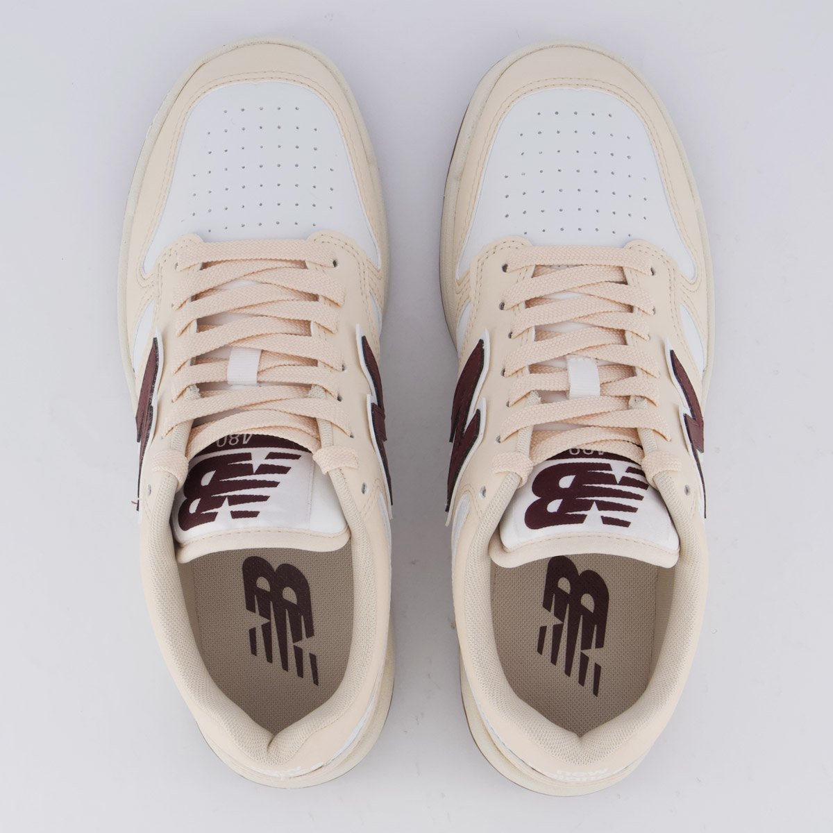 Tênis New Balance 480 Low Rosa Claro Bege/Vinho 4