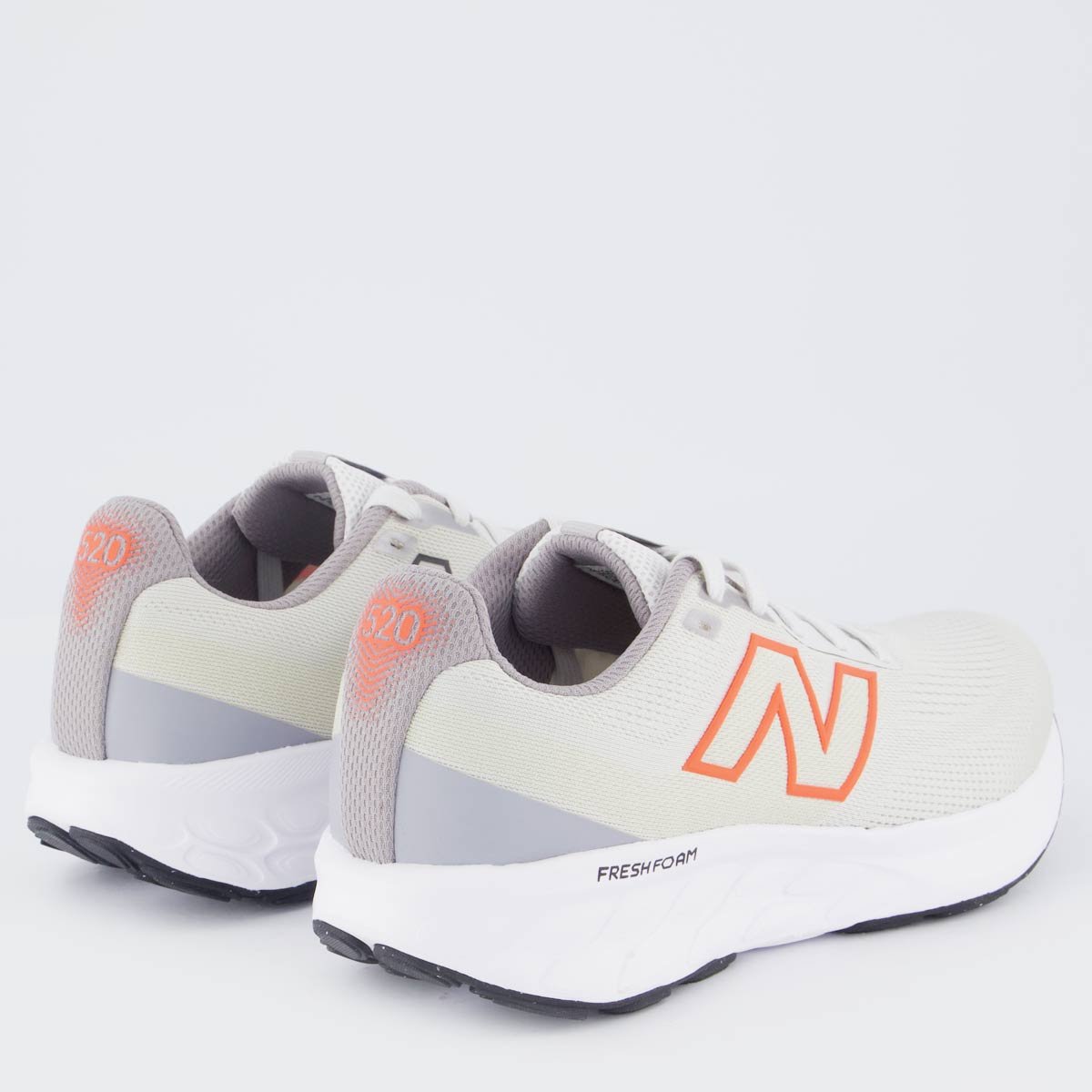 Tênis New Balance Fresh Foam 520 V9 Cinza Claro Bege 3