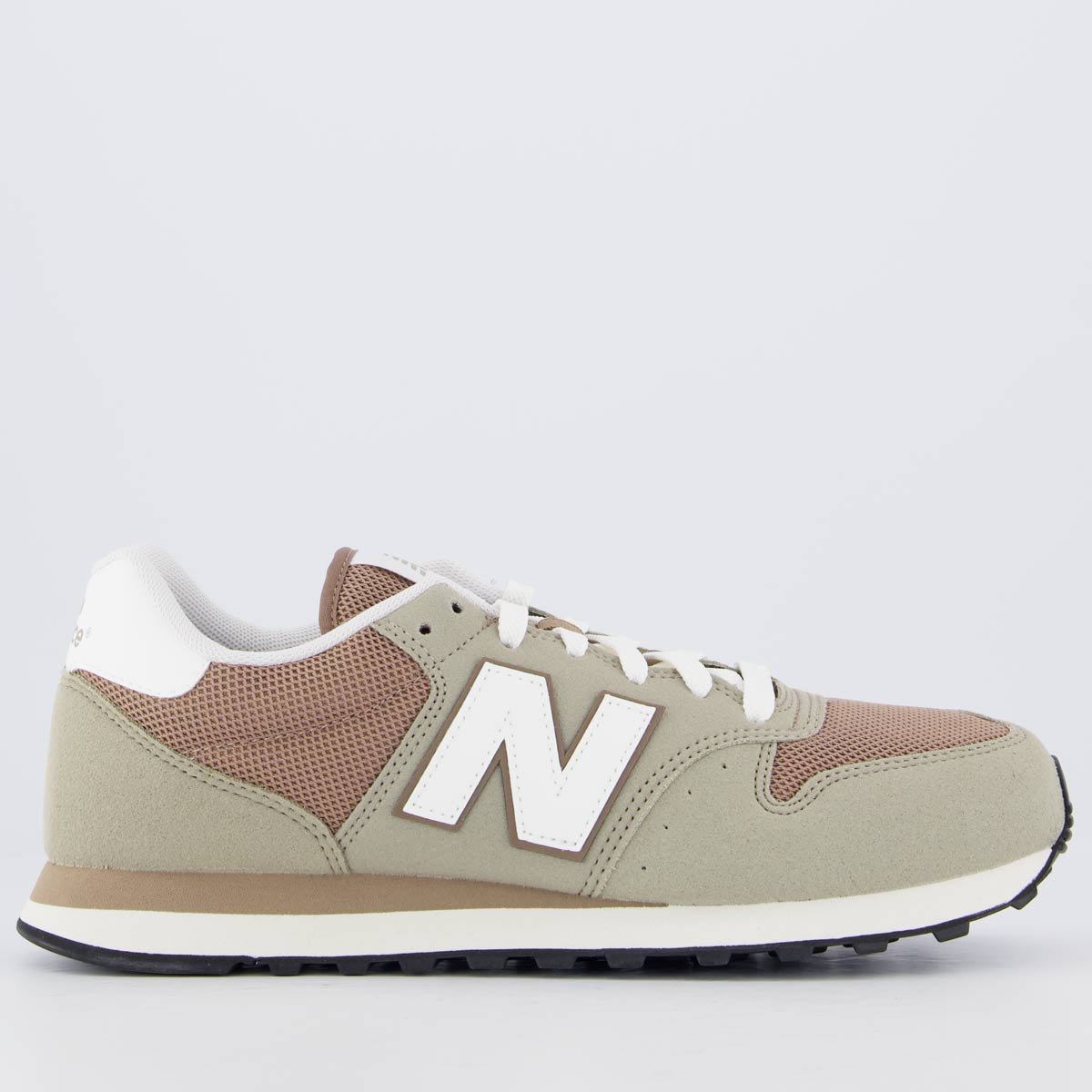 Tênis New Balance 500 V2 Bege e Marrom