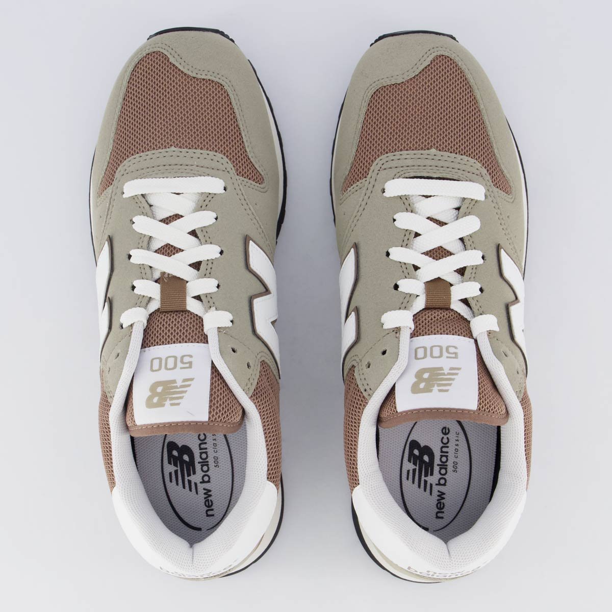 Tênis New Balance 500 V2 Bege e Marrom Bege/Marrom 4