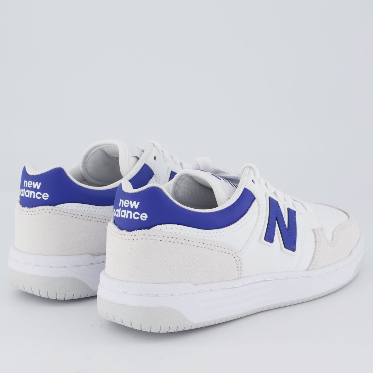 Tênis New Balance 480 Low Branco e Azul Branco/Azul 3
