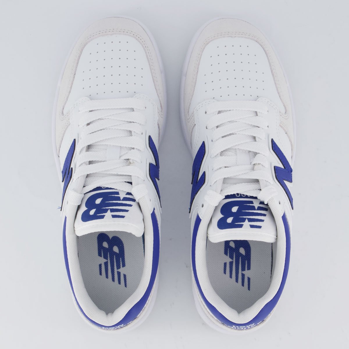 Tênis New Balance 480 Low Branco e Azul Branco/Azul 4