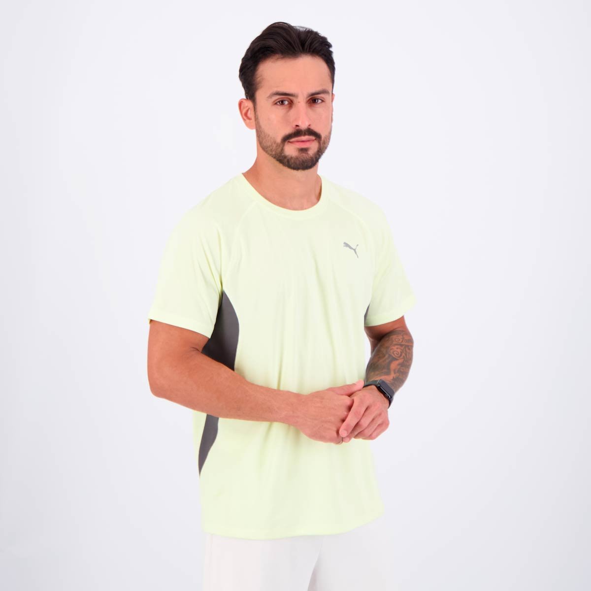 Camiseta Puma Run Velocity Amarela Amarelo 2